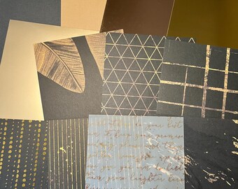 Gold Cardstock, Gold Paper, 4x6 Paper, 12 Sheets