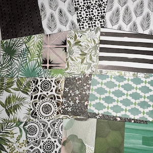Floral Cardstock, Floral Paper, Double Sided 6x6, 17 Sheets