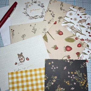 Blank Cards & Envelopes, Note Cards, Stationery, Card Making Blanks - Etsy