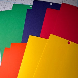 Primary Cardstock, Primary Paper, 65# 4.5x6.5, 10 Sheets