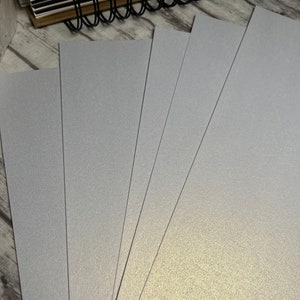 White Shimmer Cardstock, White Shimmer Paper, 65# Cardstock 8.5x11, 5 Sheets