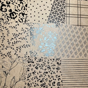 Cardstock, Paper, Kraft Paper, 6x6, 10 Sheets