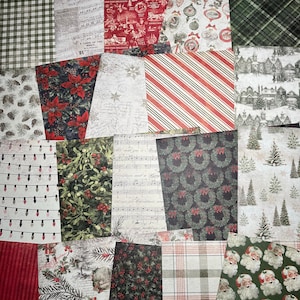 Christmas Cardstock, Christmas Paper, 6x6, 20 Sheets