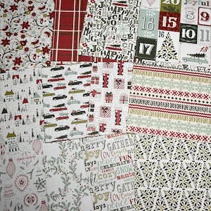 Christmas Cardstock, Christmas Paper, Double Sided Christmas Cardstock, 6x6, 12 Sheets