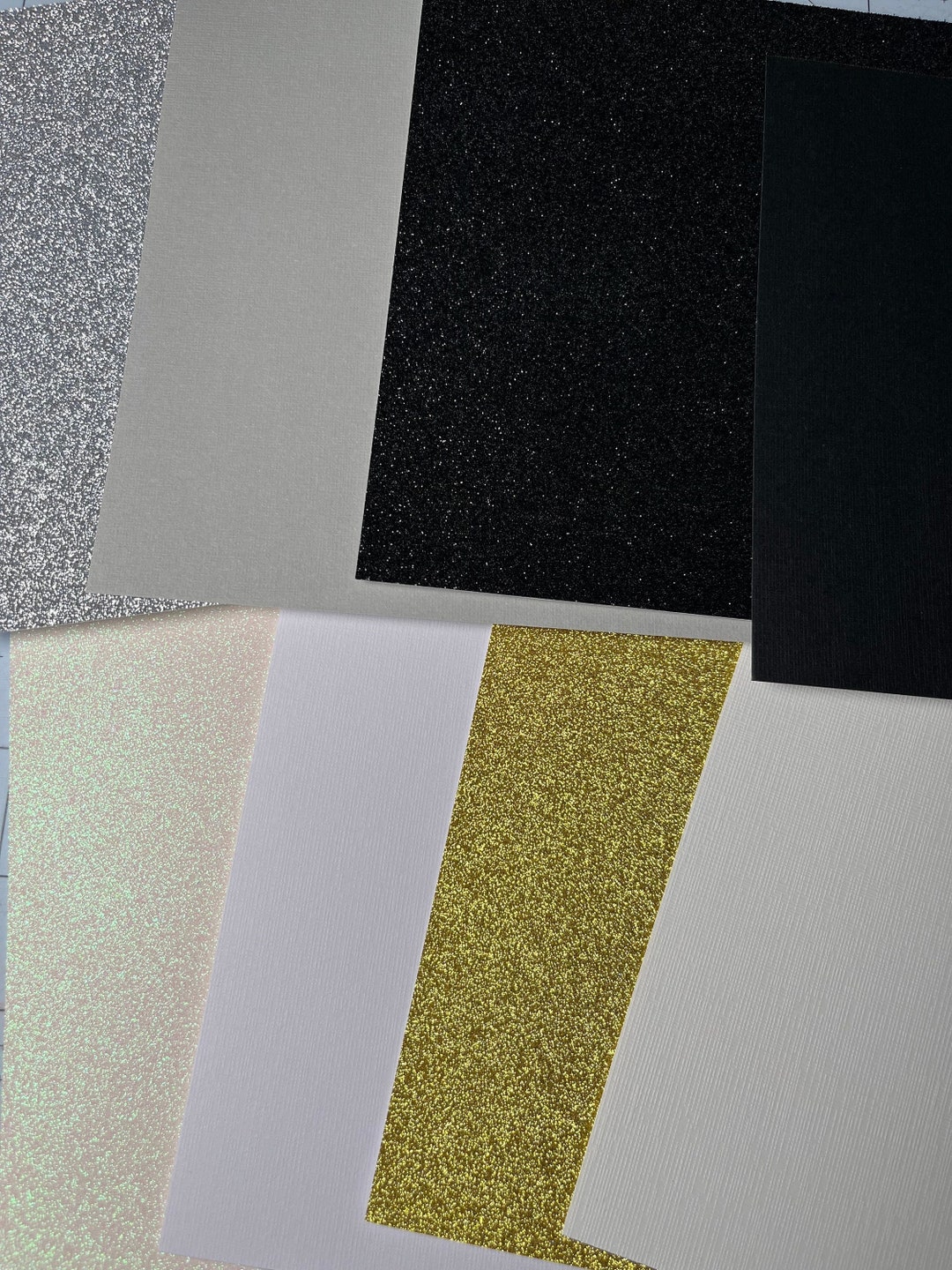 Neutral Cardstock and Glitter Paper Neutral Paper 65 6x6 8 Etsy