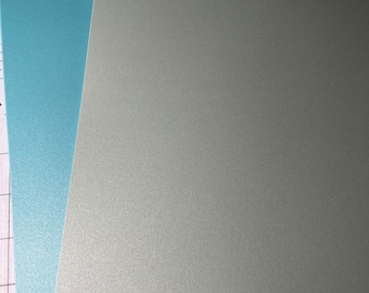 Blue Shimmer Cardstock, Blue Shimmer Paper, 65# Cardstock 8.5x11, 10 Sheets