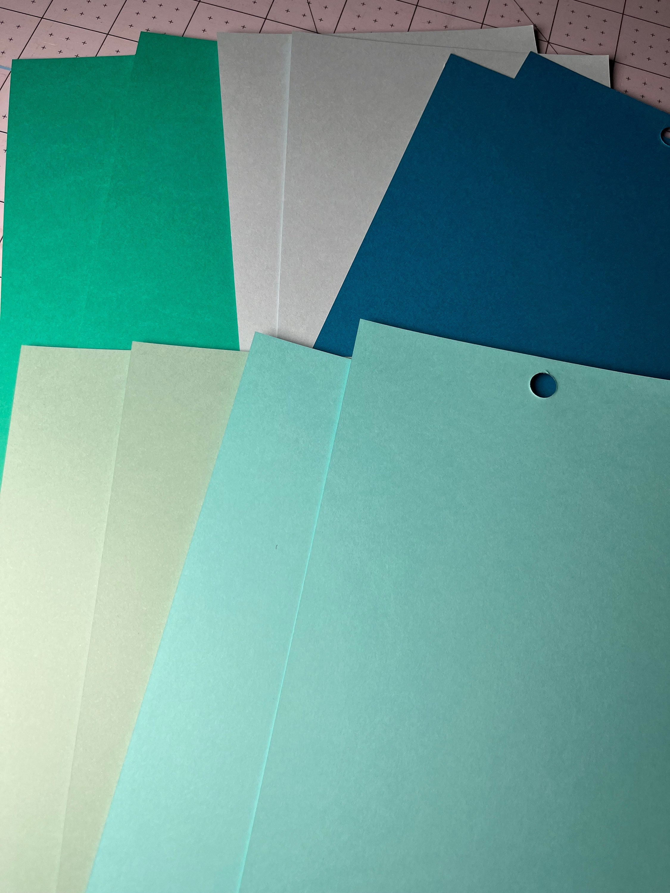 Glossy Blue Cardstock - 10 Sheets