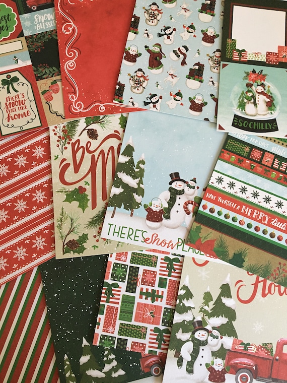 Christmas Cardstock, Christmas Paper, Double Sided Christmas