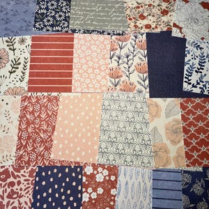 Cardstock, Paper, Floral Cardstock, 6x6, 23 Sheets
