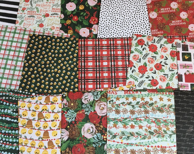 Christmas Cardstock, Christmas Paper, 6x6, 20 Sheets Etsy