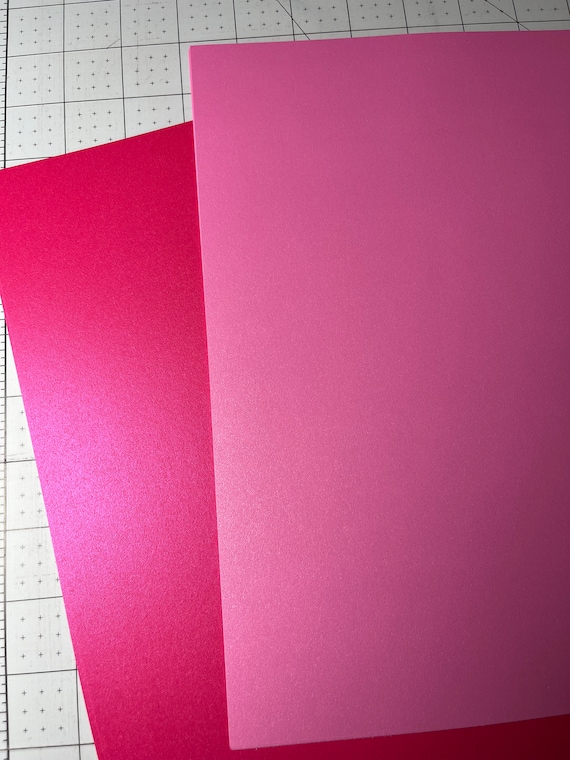 Pink Shimmer Cardstock, Pink Shimmer Paper, 65 Cardstock 8.5x11