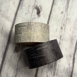 Newsprint Washi Tape - 2 Rolls Washi Tape