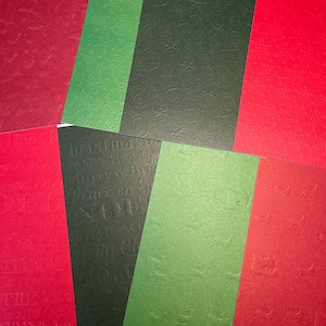 Christmas Cardstock, Christmas Paper, 6x6, 8 Sheets