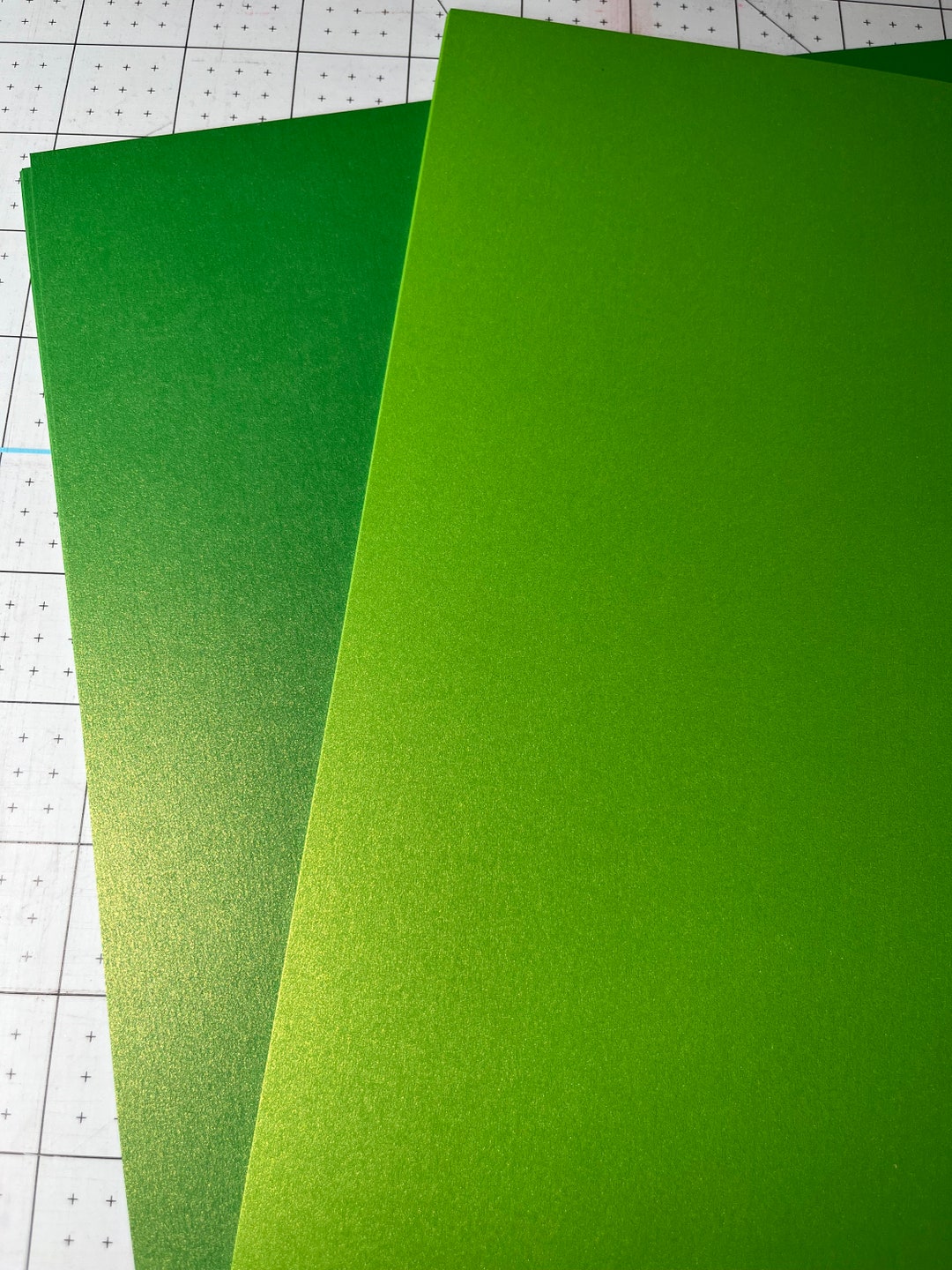 Green Shimmer Cardstock, Green Shimmer Paper, 65 Cardstock 8.5x11, 10