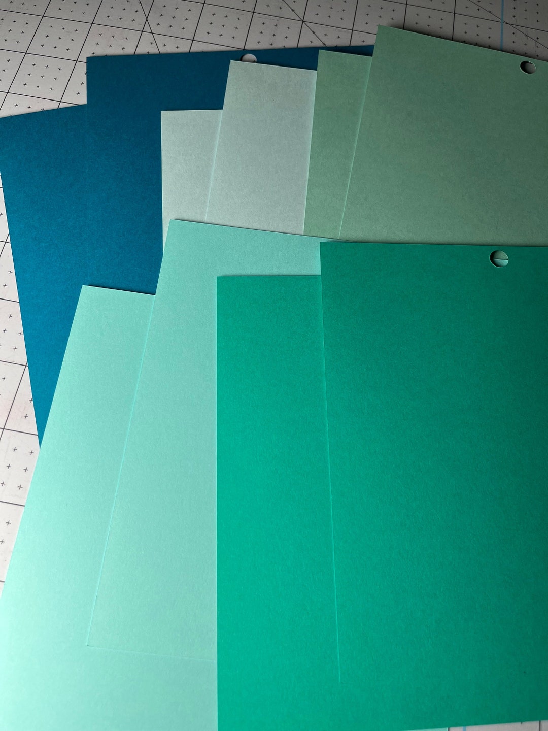 Blue Cardstock, Blue Paper, 65 6x6, 10 Sheets Etsy