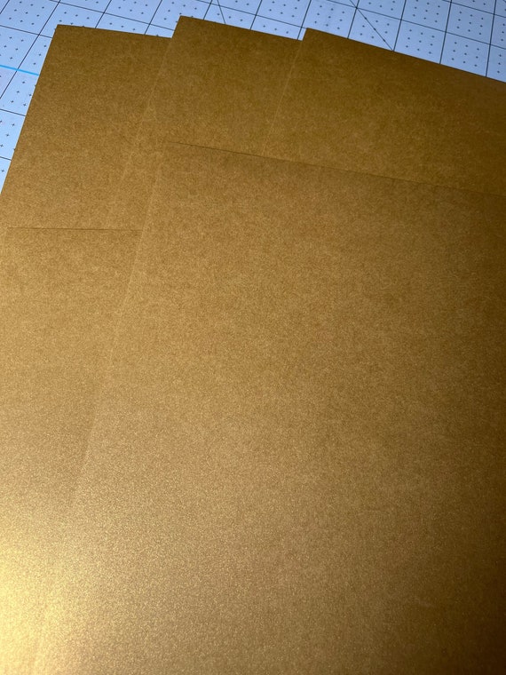 Gold Shimmer Cardstock, Gold Shimmer Paper, 65 Cardstock 8.5x11, 5