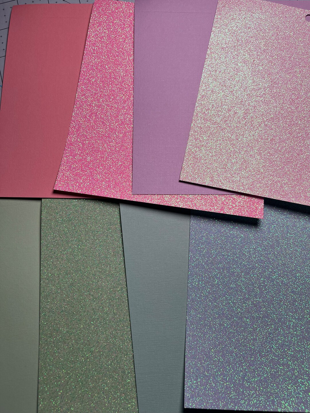 Pastels Cardstock and Glitter Paper, Pastels Paper, 65 6x6, 8 Sheets Etsy