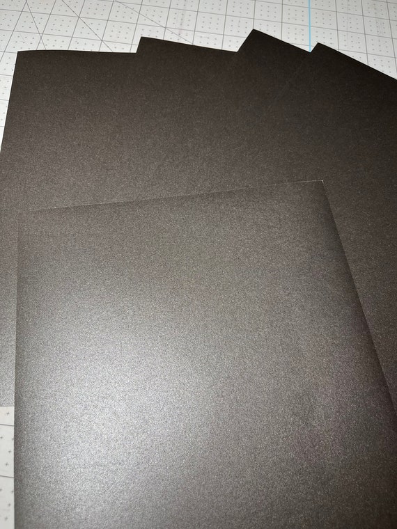 Black Shimmer Cardstock, Black Shimmer Paper, 65 Cardstock 8.5x11, 5 Sheets  