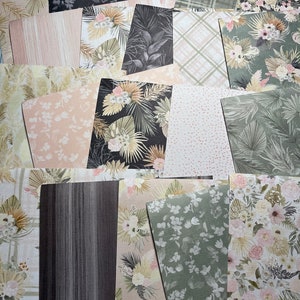 Floral Cardstock, Floral Paper, 6x6, 20 Sheets