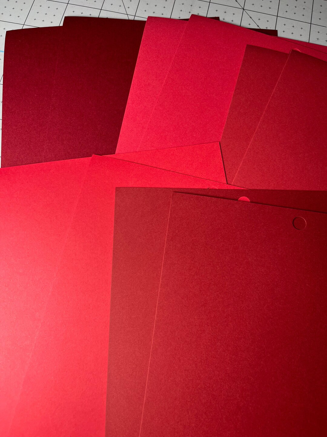 Red Cardstock Red Paper 65 6x6 10 Sheets Etsy