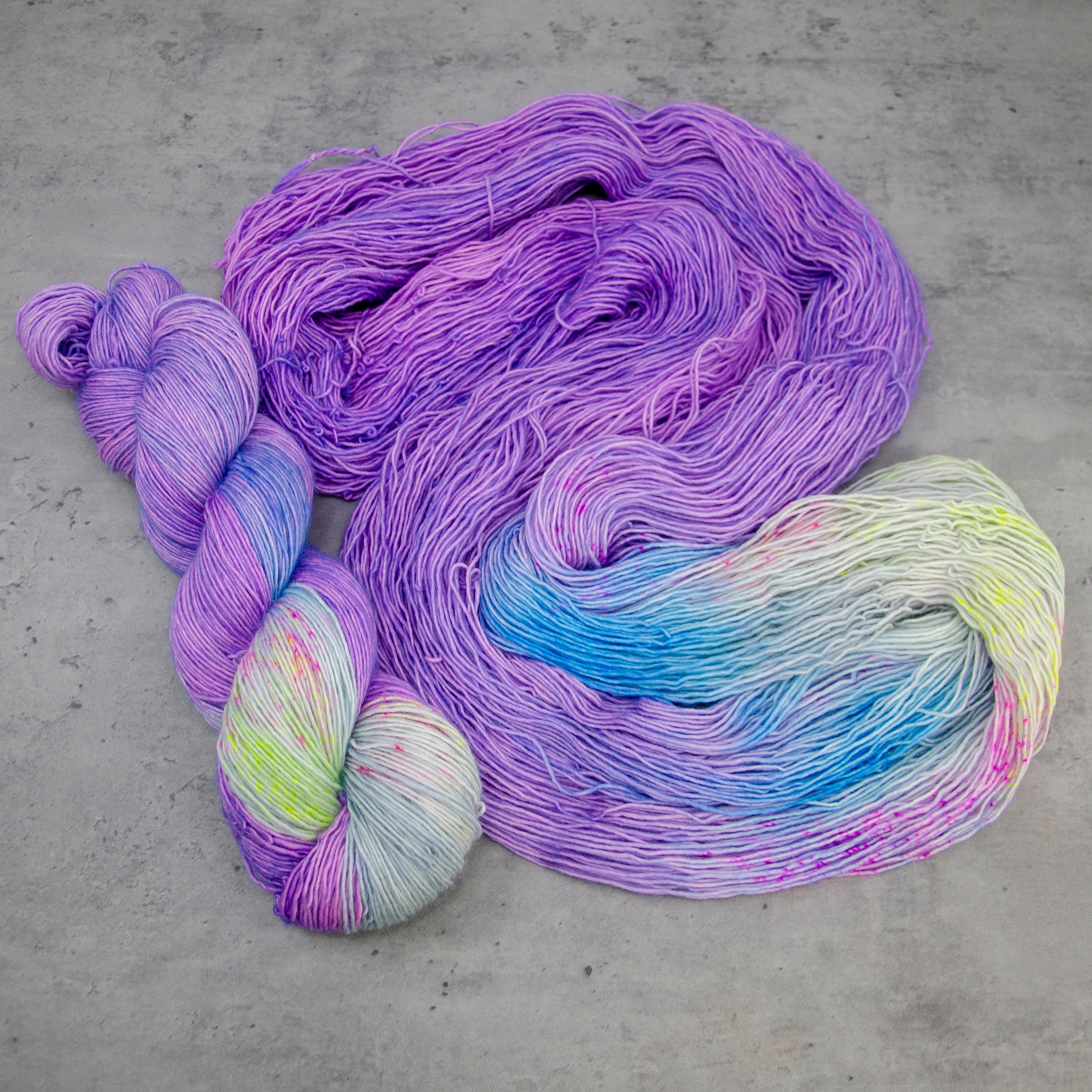 Sugar and Cream Cotton Yarn in Moondance Ombre Color, Variegated Purple,  Blue and White Cotton Yarn 