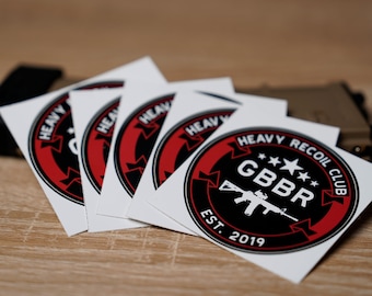 Heavy Recoil Club | 5 pack Logo Sticker