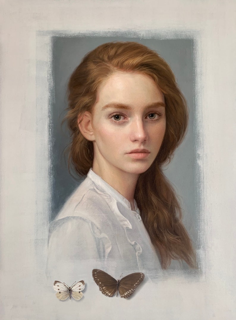 Custom Oil Painting from Photo. Realistic Handmade Portrait on Etsy