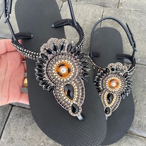 Rhinestone sandals shop size 12
