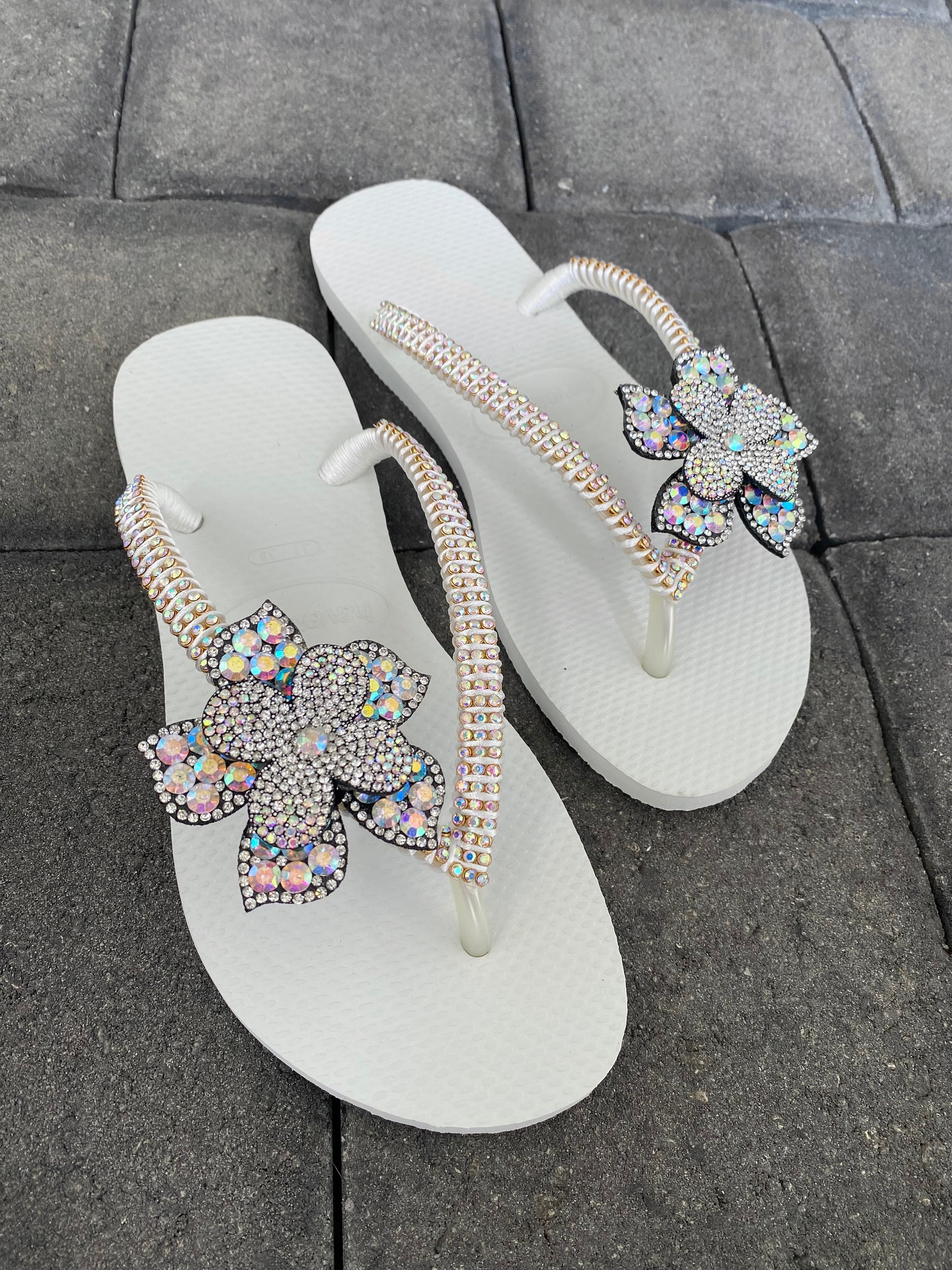 Sparkly flip flops for cheap wedding