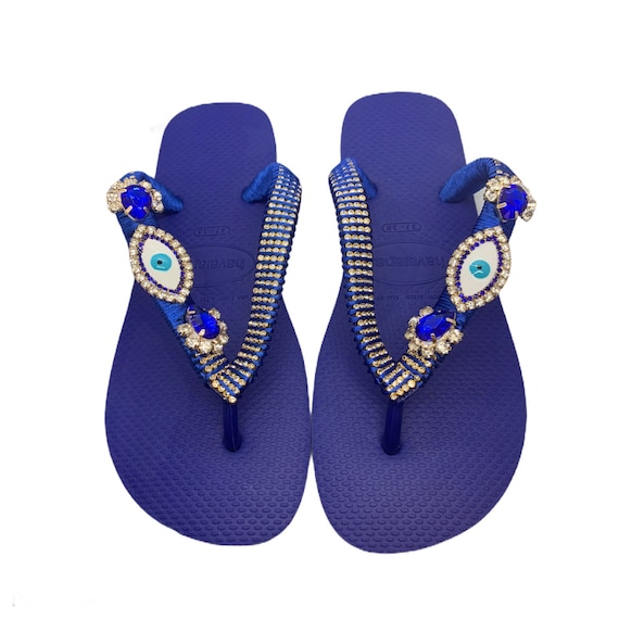 evil eye flip flops