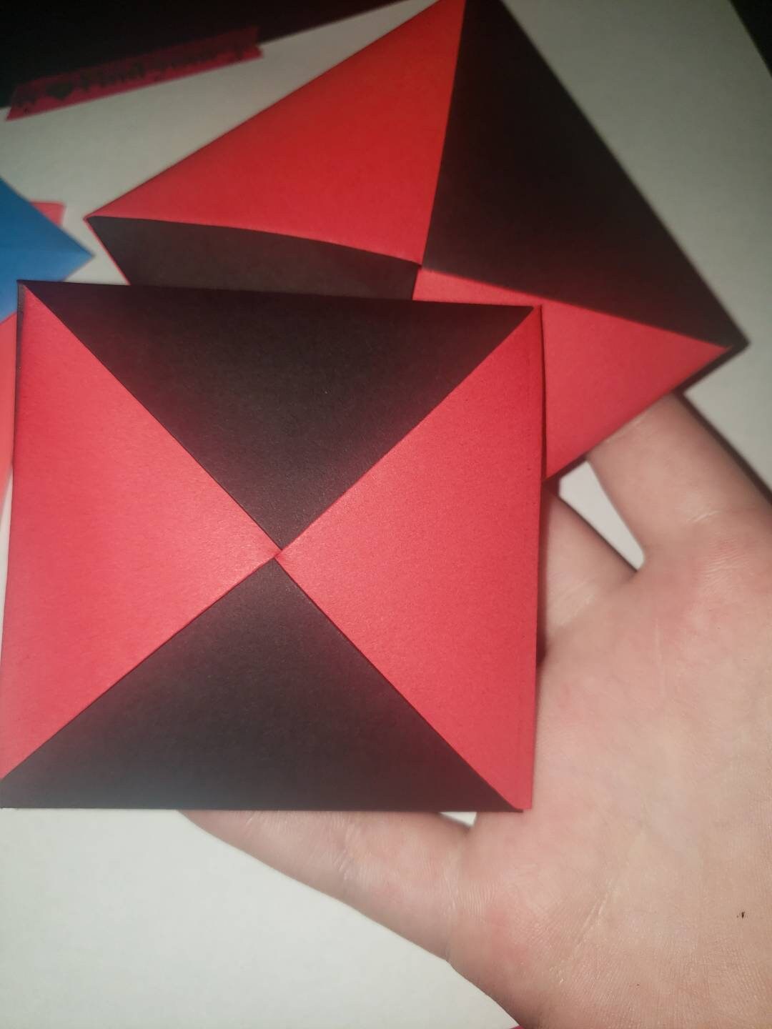 Custom ddakji paper SET flip game squid game red and blue - Etsy France