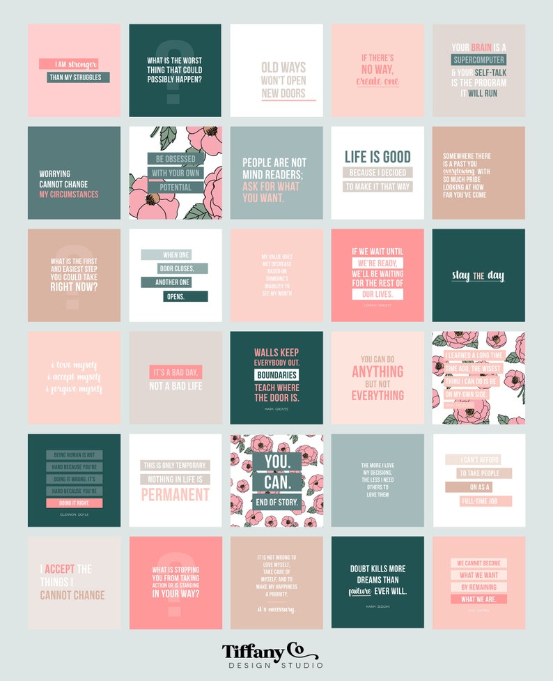 Life Coach Quotes Instagram Template . Instagram Templates . - Etsy