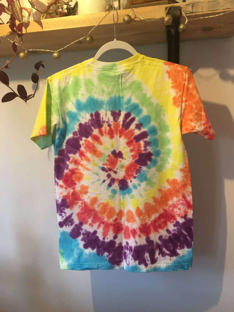 Rainbow swirl tie dye t shirt | Etsy