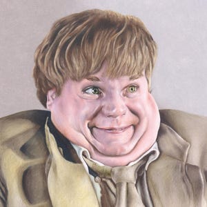 Chris Farley original Buntstift-Illustration