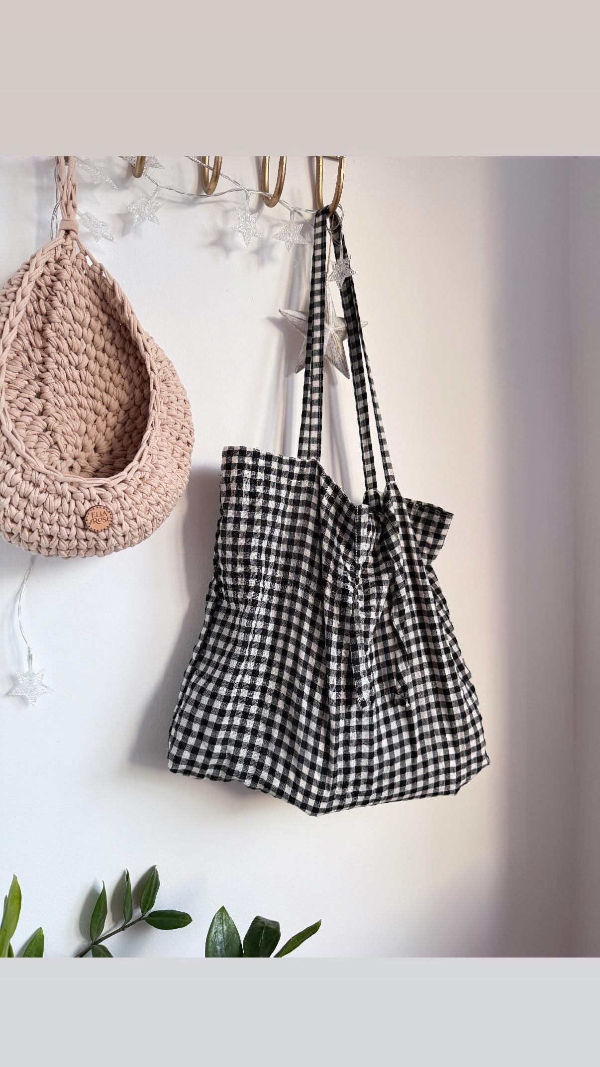 ショルダーバッグ・ポシェット W Baguette Bag Gingham Burgundy Yellow BAGUETTE BAG GINGHAM BAGUETTE BAG – COMING OF AGE
