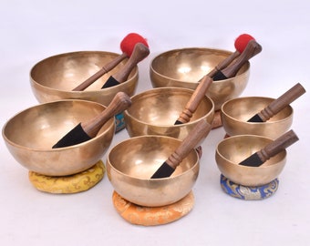 9インチシンギングボウル - 23cmチベットシンギングボウル（マレット