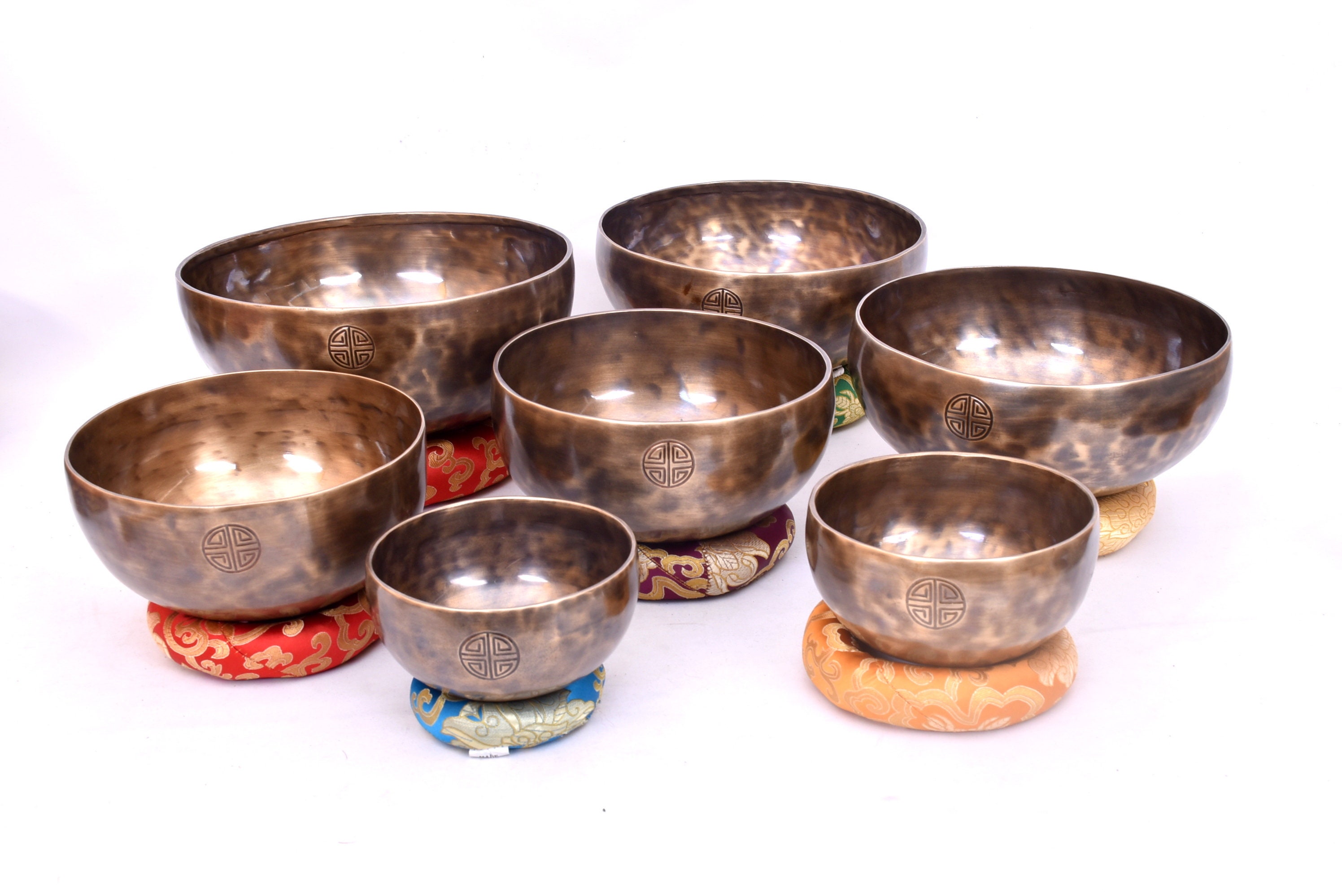 5 Inch to 10 Inches Professional Singing Bowl Set of 7 - Tibetan ...