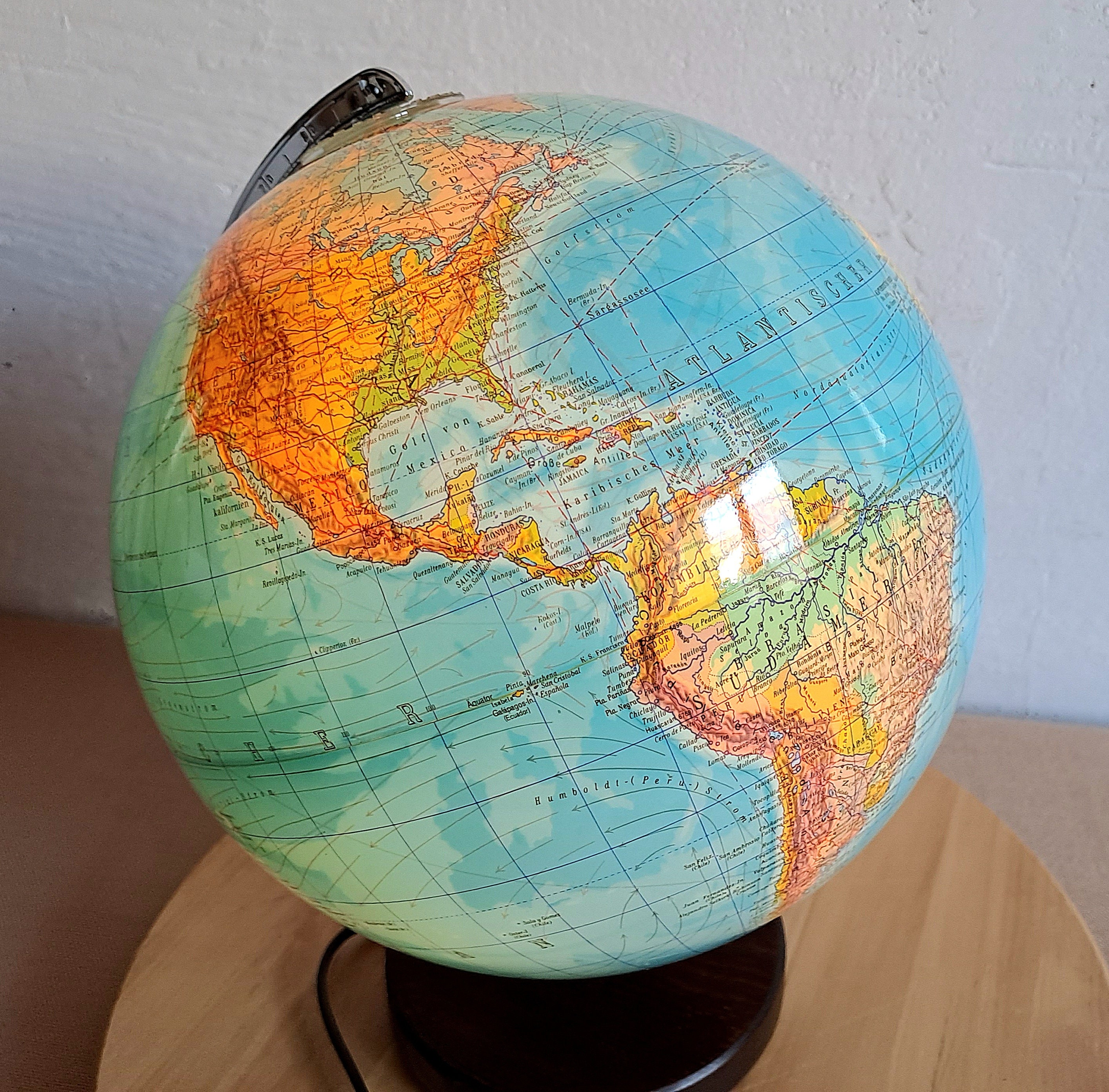 Mid Century Globus / Earth Globe / Table -