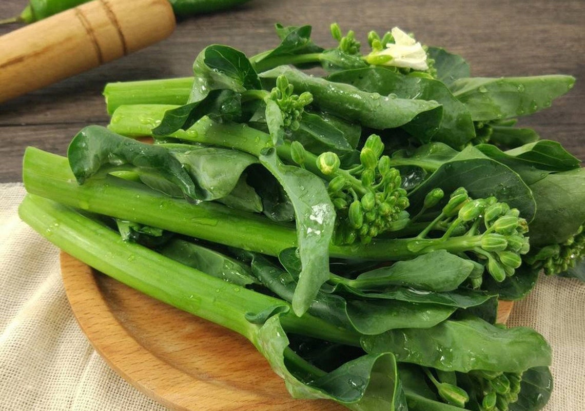 Chinese Kale Kailaan Chinese Broccoli Chinese Crispy Blue Etsy
