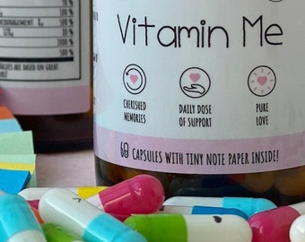 Vitamin Me: The Cute Valentines Day Gift for Mom Day, Meaningful Gift from Daughter, Long Distance Gift Mom Grandma, or Wife, Mothers Day