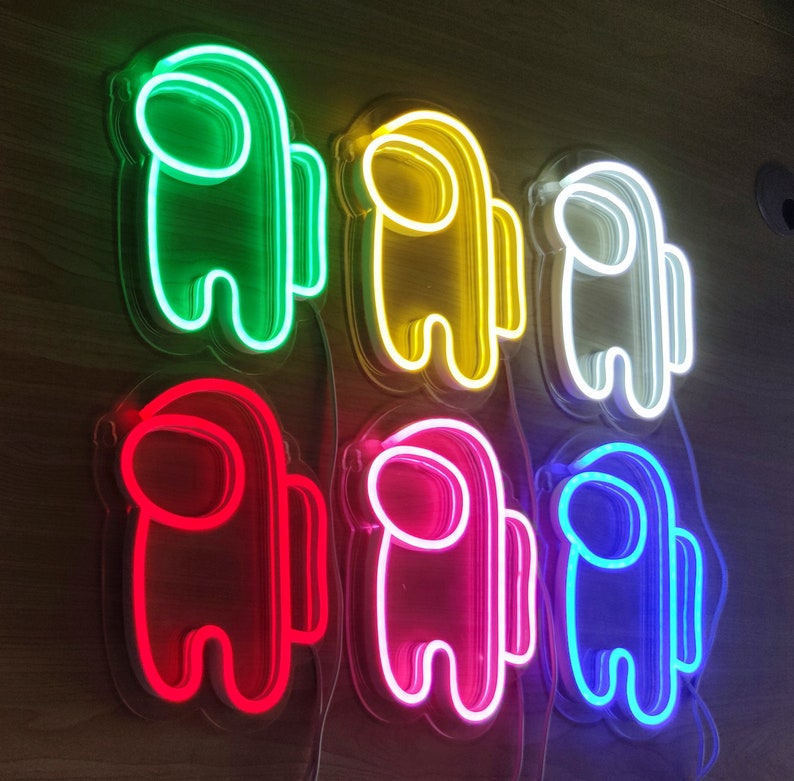 Among Us Neon Light Neon Lights LED Sign Wall Decoration | Etsy