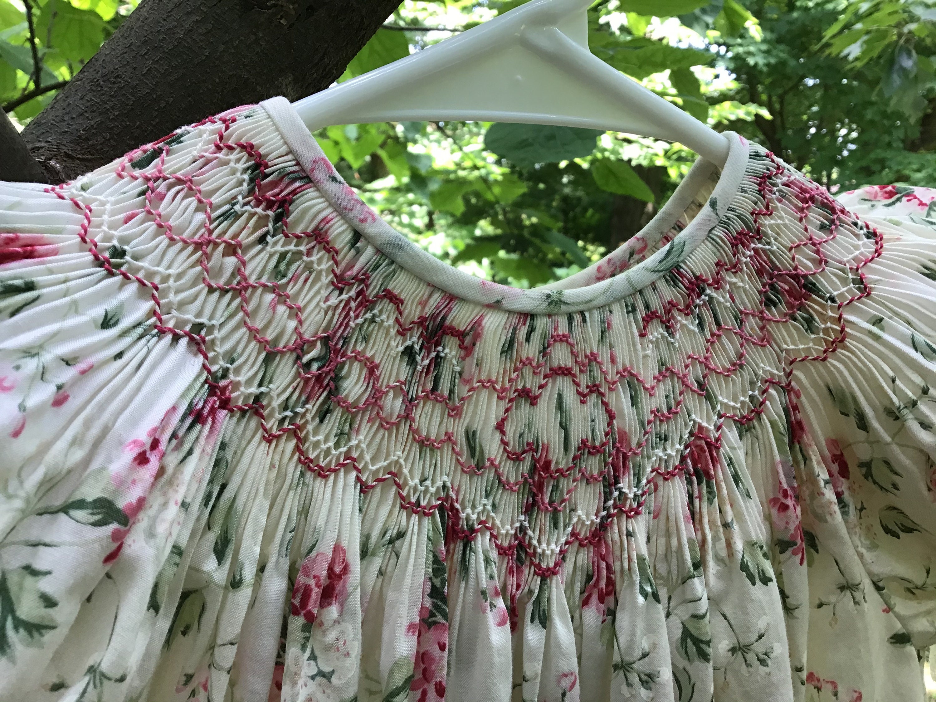 Sophie Betsy Macaron Heirloom Smocked Dress - Exclusive Print main image 1