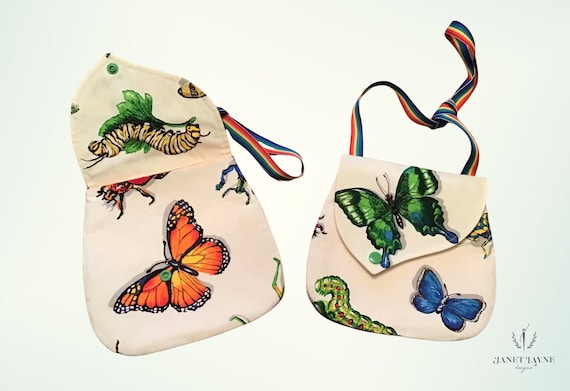Gucci Black Leather Butterfly Totem Shoulder Bag Small QFB4V93PKH003 | WGACA