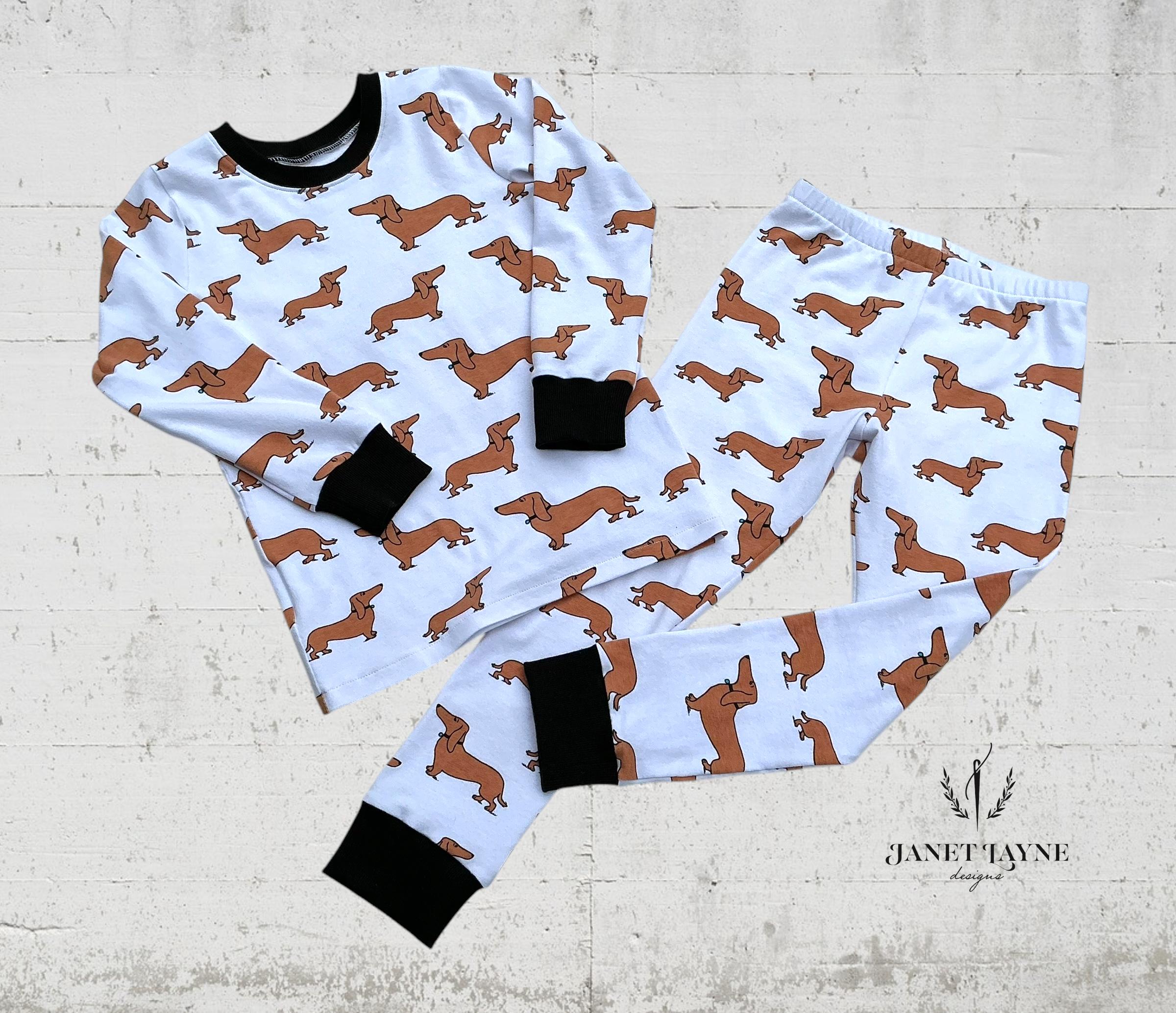 Boys Dachshund Pyjama Little Me Piece Dachshund Pajama Set