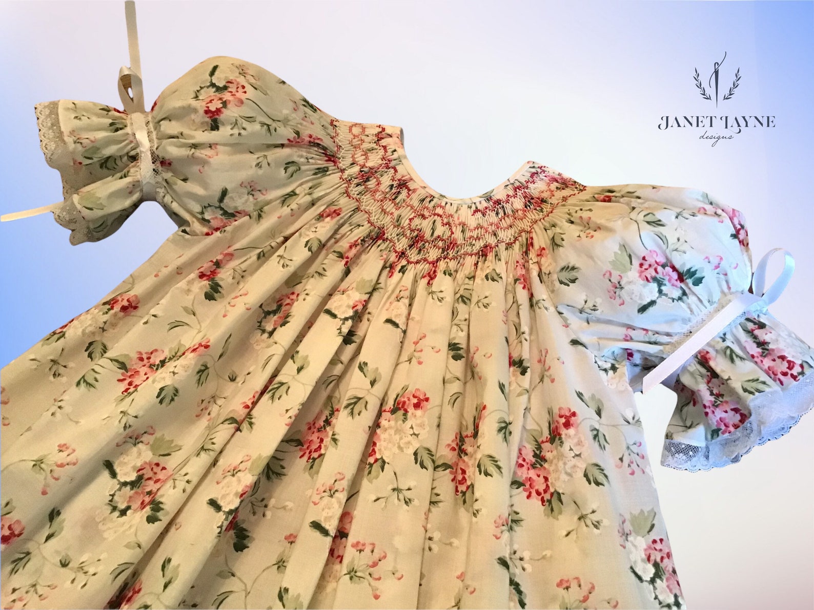 Alexandra Pavonine Heirloom Smocked Dress - Special Print main image 1