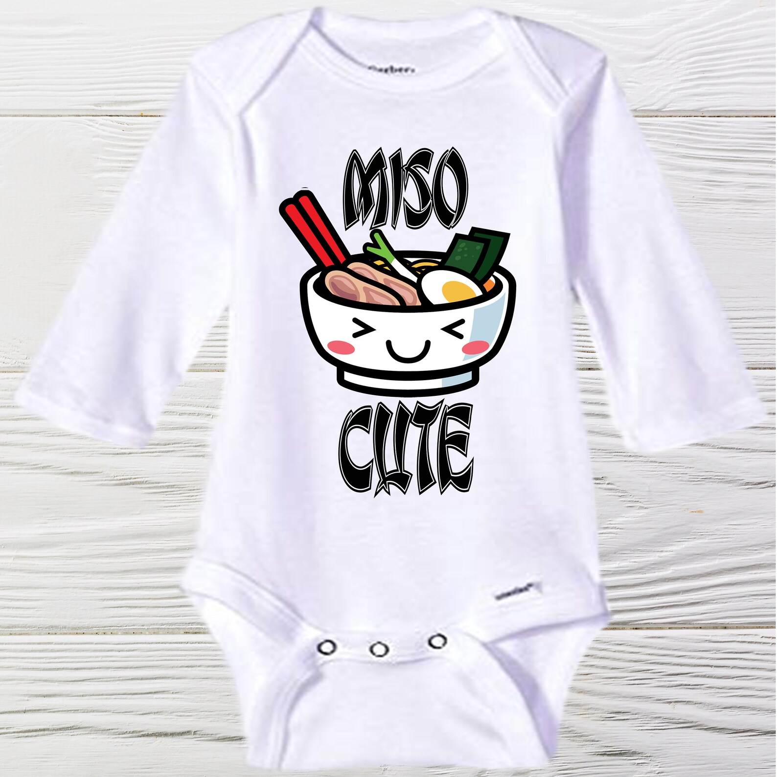 Miso Cute baby onesie Baby Shower Gift Fun Onesie Cute Etsy