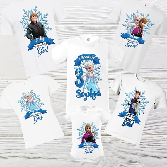 de cumpleaños de familia Frozen Camisetas - Etsy