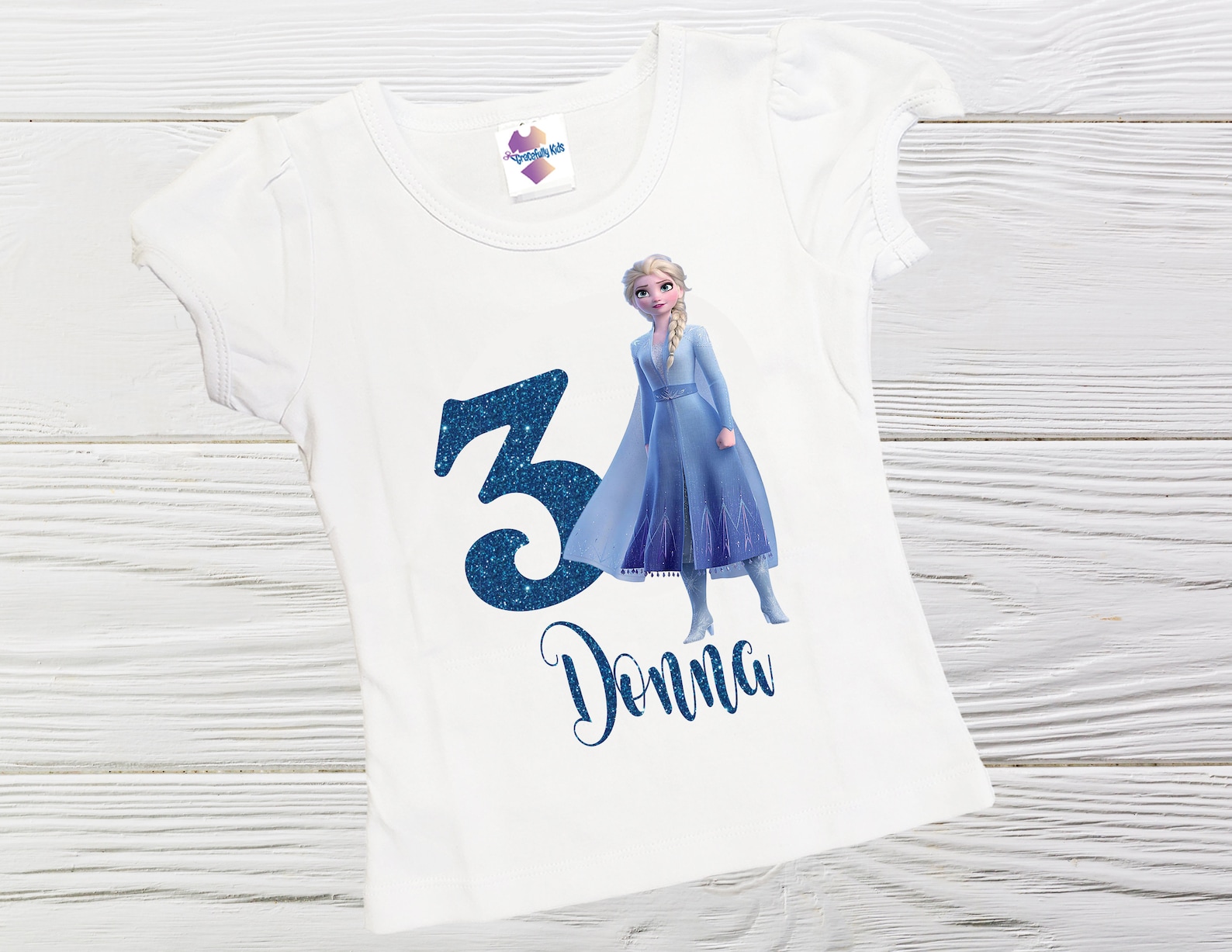 personalized elsa birthday shirt
