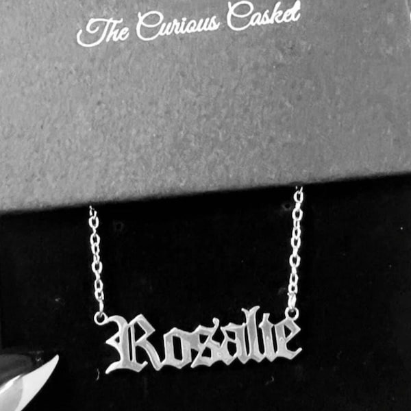 Personalized Stainless Steel Name Necklace • Custom Font