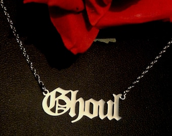 Stainless Steel Ghoul Pendant Necklace: Ghost BC Fan Gift